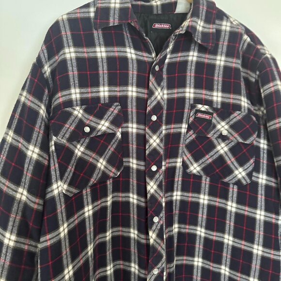 Vintage Dickies Flannel Shirt Winter Jacket - Picture 4 of 8